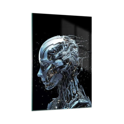 Obraz na skle - Technológia je žena - 70x100 cm