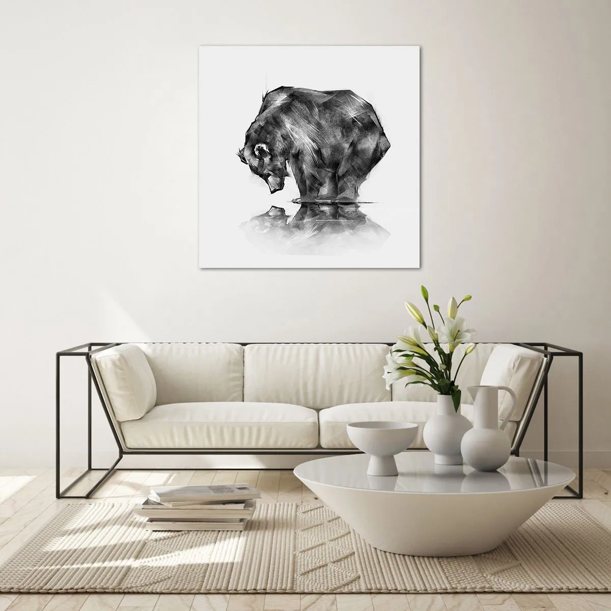 Obraz na skle - Je príjemné sa stretnúť s niekým blízkym - 40x40 cm