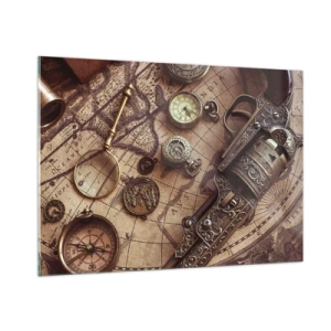 Obraz na skle - Dobrodružstvo volá - 100x70 cm