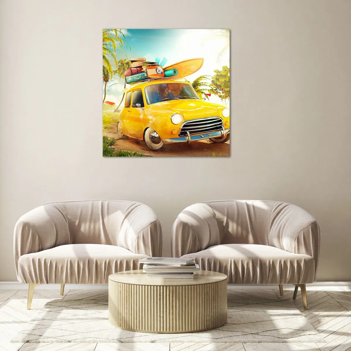 Obraz na skle - Cesta pre viac ako jeden úsmev - 70x70 cm