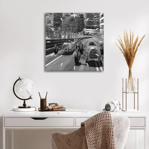 Nástenné hodiny - Kedysi dávno v Monte Carle - 30x30 cm