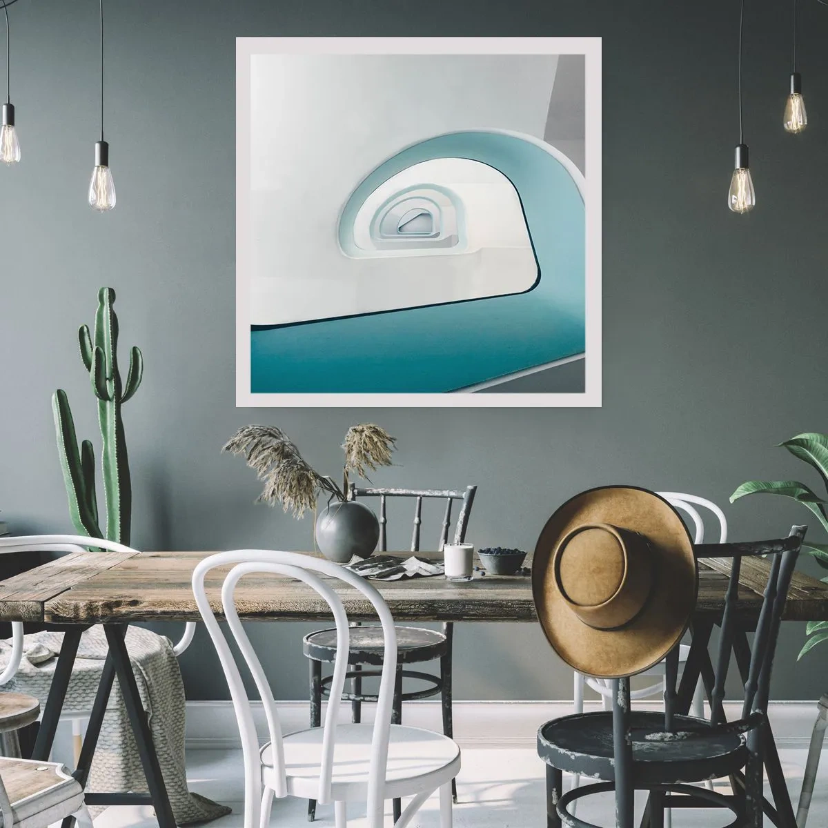 Plagát - Na dno modrej - 30x30 cm