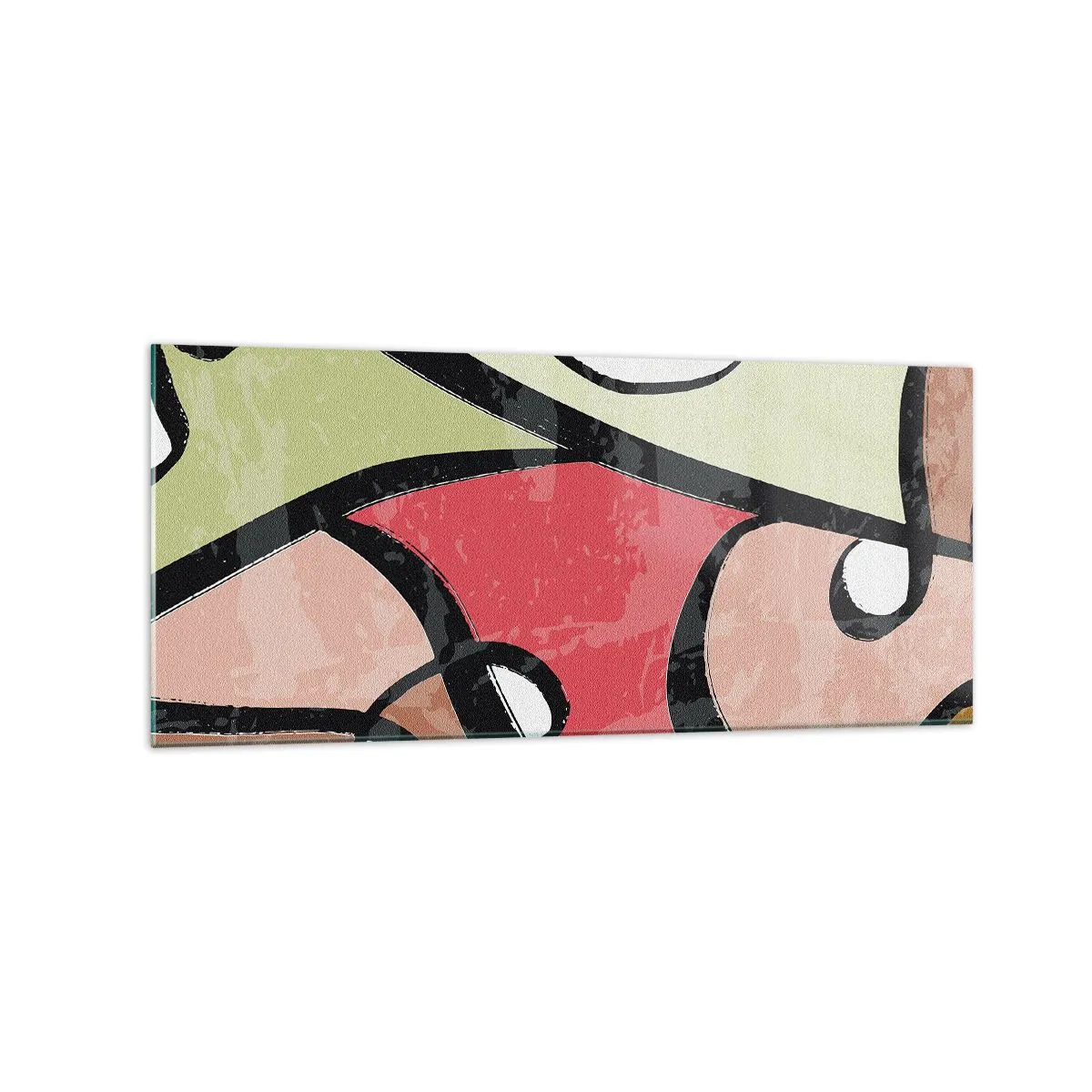 Obraz na skle - Piruety uprostred farieb - 120x50 cm