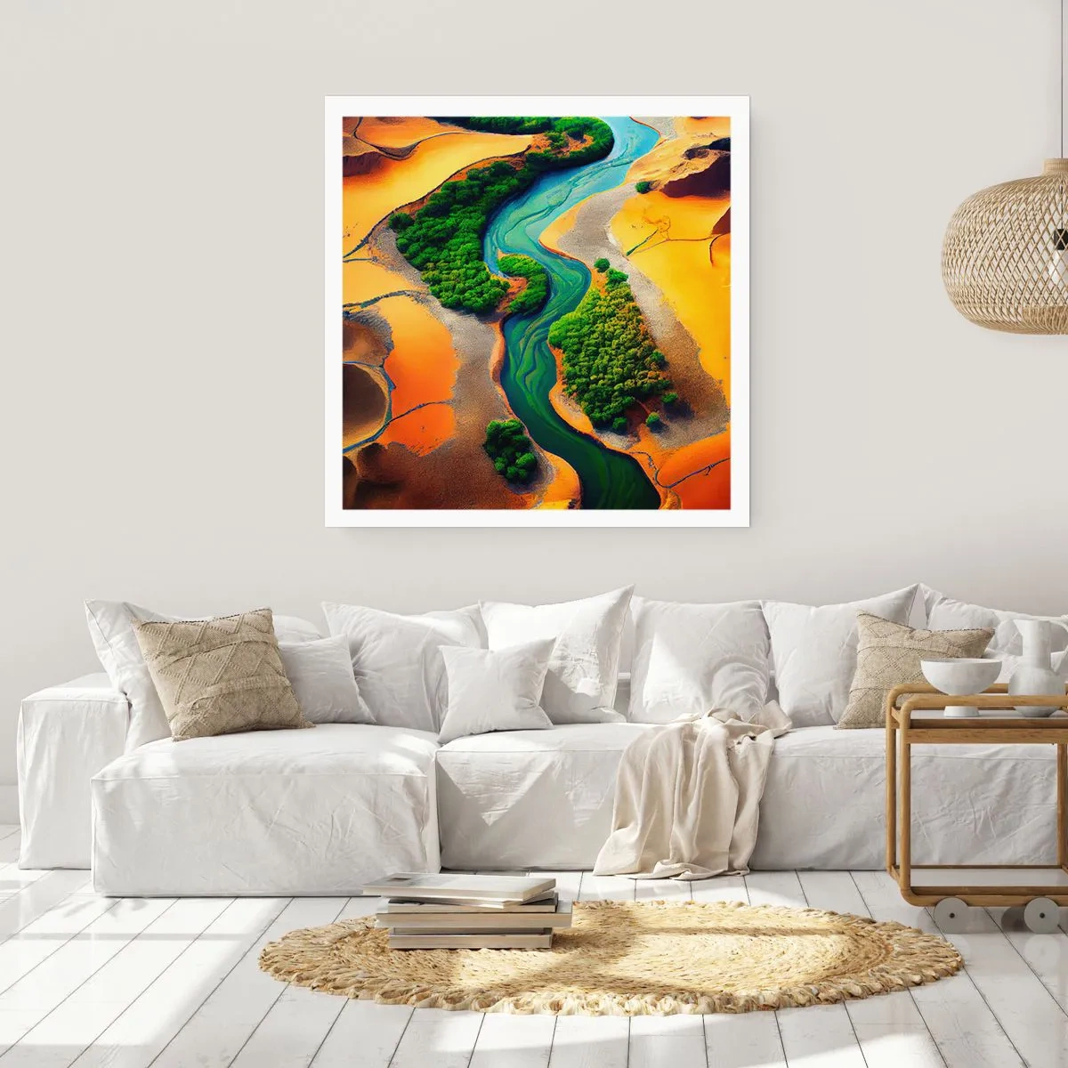 Plagát - Životodarná rieka - 50x50 cm