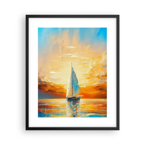 Plagát v čiernom ráme - Plavba v zlate - 40x50 cm