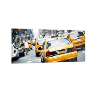 Obraz na skle - Iba v tomto meste - 100x40 cm