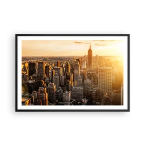 Plagát v čiernom ráme - Rast na slnku - 91x61 cm