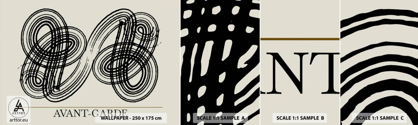 Vzorka samolepiacej fototapety Deluxe Sticker - Vyšlo to spontánne - Minimalizmus, škandinávsky, Písanie - 100x30 cm