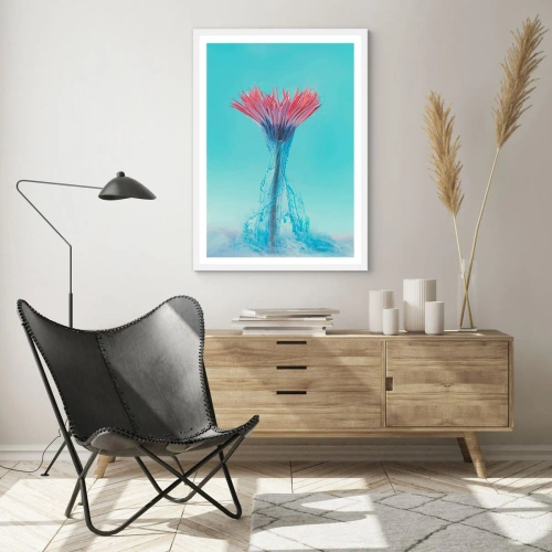 Plagát v bielom ráme - V osviežujúcom objatí - 70x100 cm