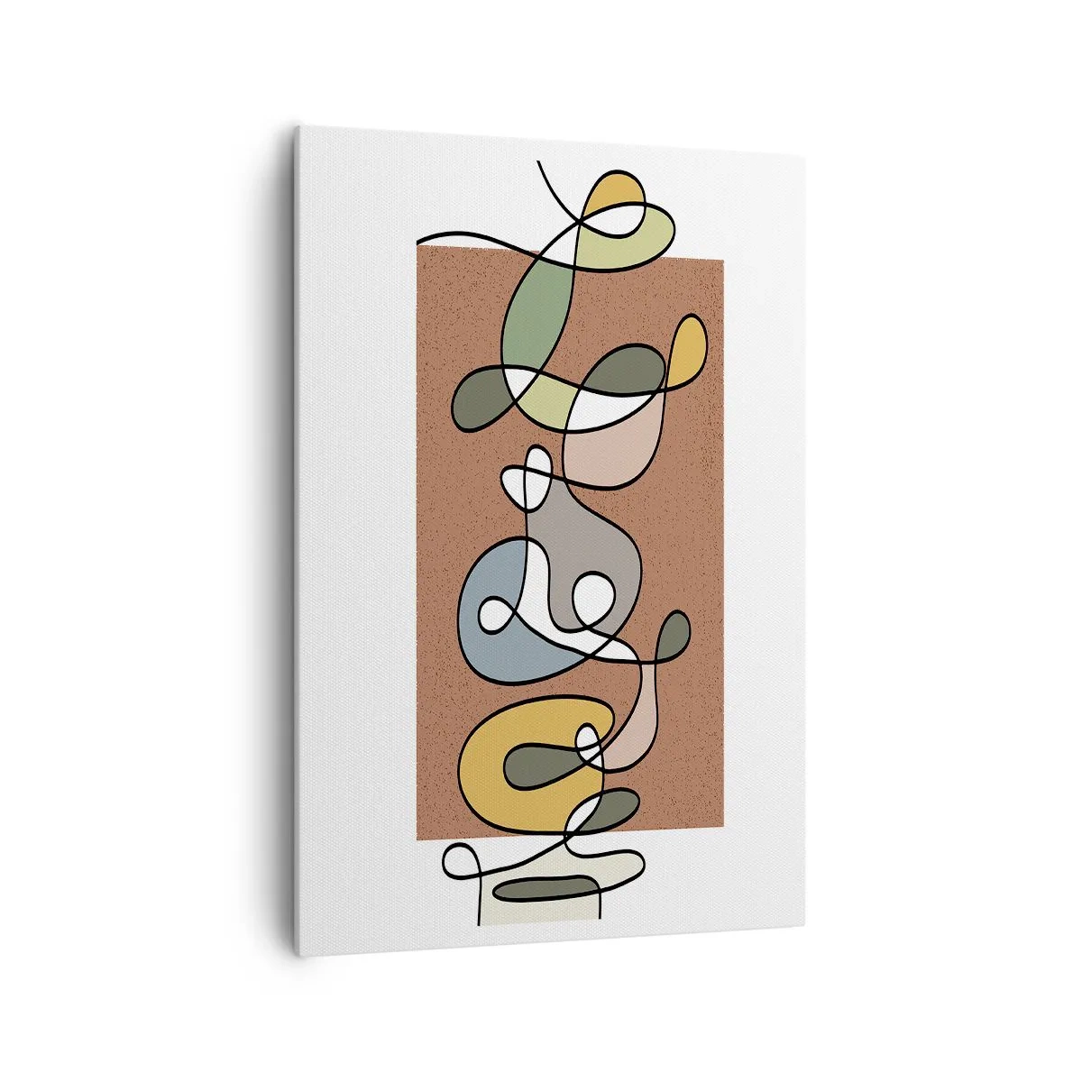 Obraz na plátne - Abstrakcia, ktorá stojí za úsmev - 70x100 cm