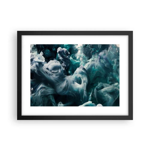 Plagát v čiernom ráme - Pohyb farby - 40x30 cm