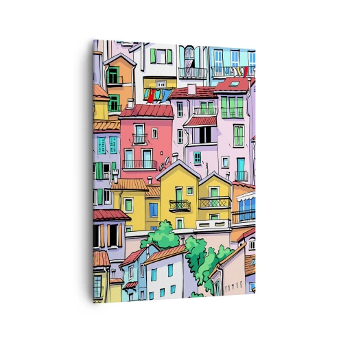 Obraz na plátne - Veselé mesto - 70x100 cm