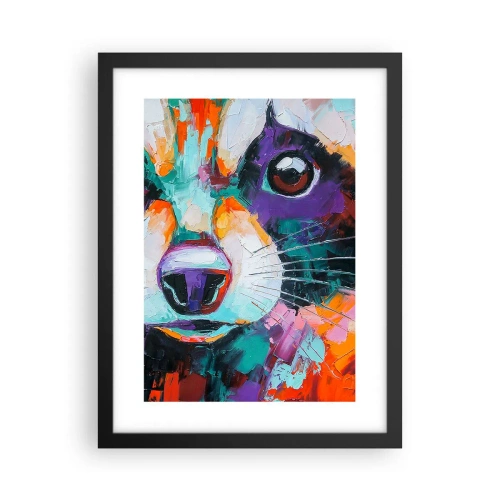 Plagát v čiernom ráme - Iba dobré emócie - 30x40 cm