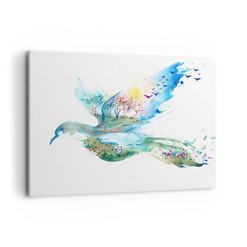 Obraz na plátne - Na krídlach prírody - 100x70 cm