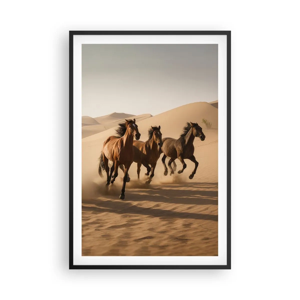 Plagát v čiernom ráme - Voľné ako vietor - 61x91 cm