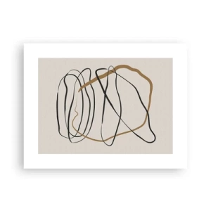 Plagát - Kompozícia – tanec v slučke - 40x30 cm
