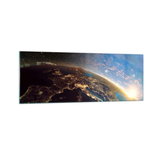 Obraz na skle - Pozrime sa na seba s odstupom - 140x50 cm