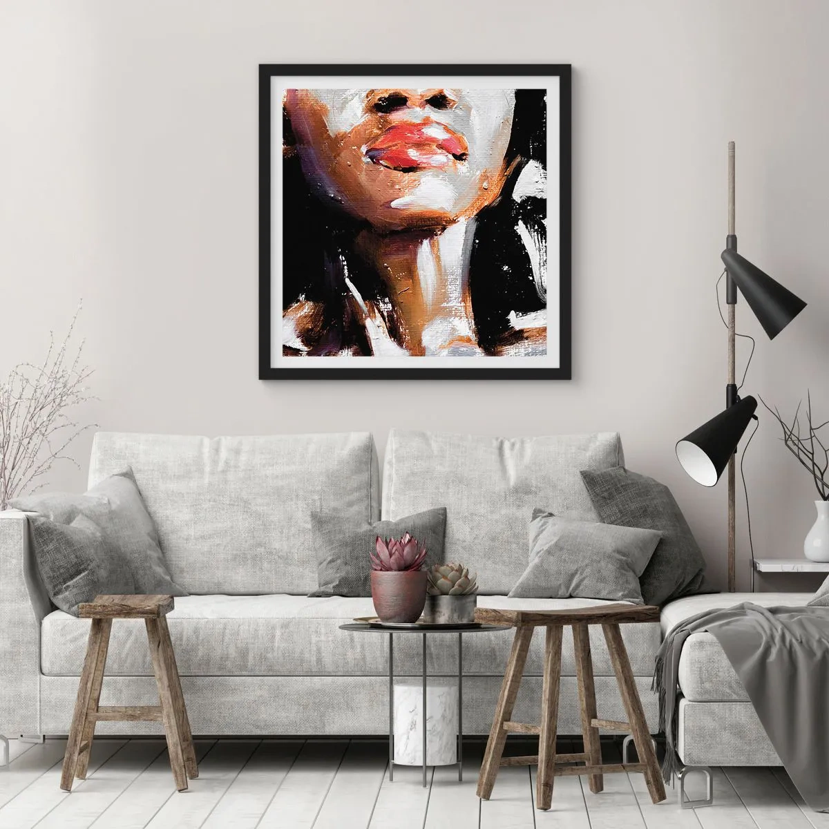 Plagát v čiernom ráme - Hrdosť bez predsudkov - 40x40 cm