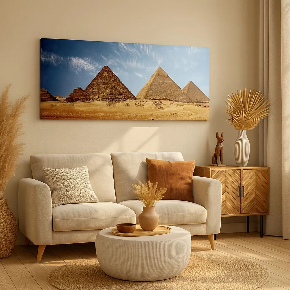 Obraz na plátne - 40 storočí sa na vás pozerá - 100x40 cm