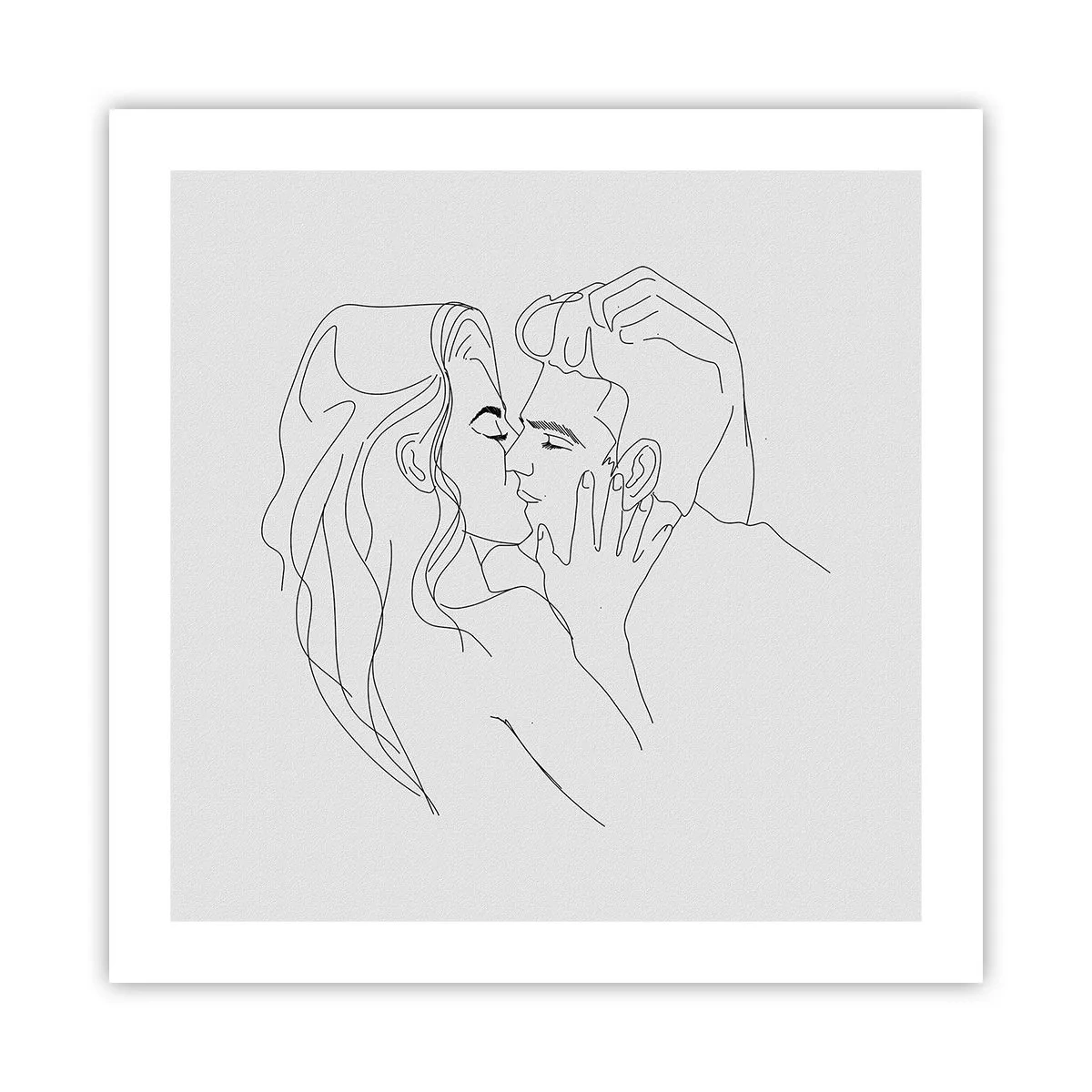 Plagát - Jedným ťahom - 50x50 cm