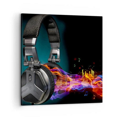 Obraz na plátne - V ohni hudby - 60x60 cm