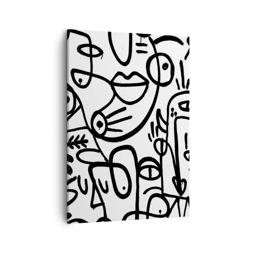 Obraz na plátne - Tváre a preludy - 50x70 cm