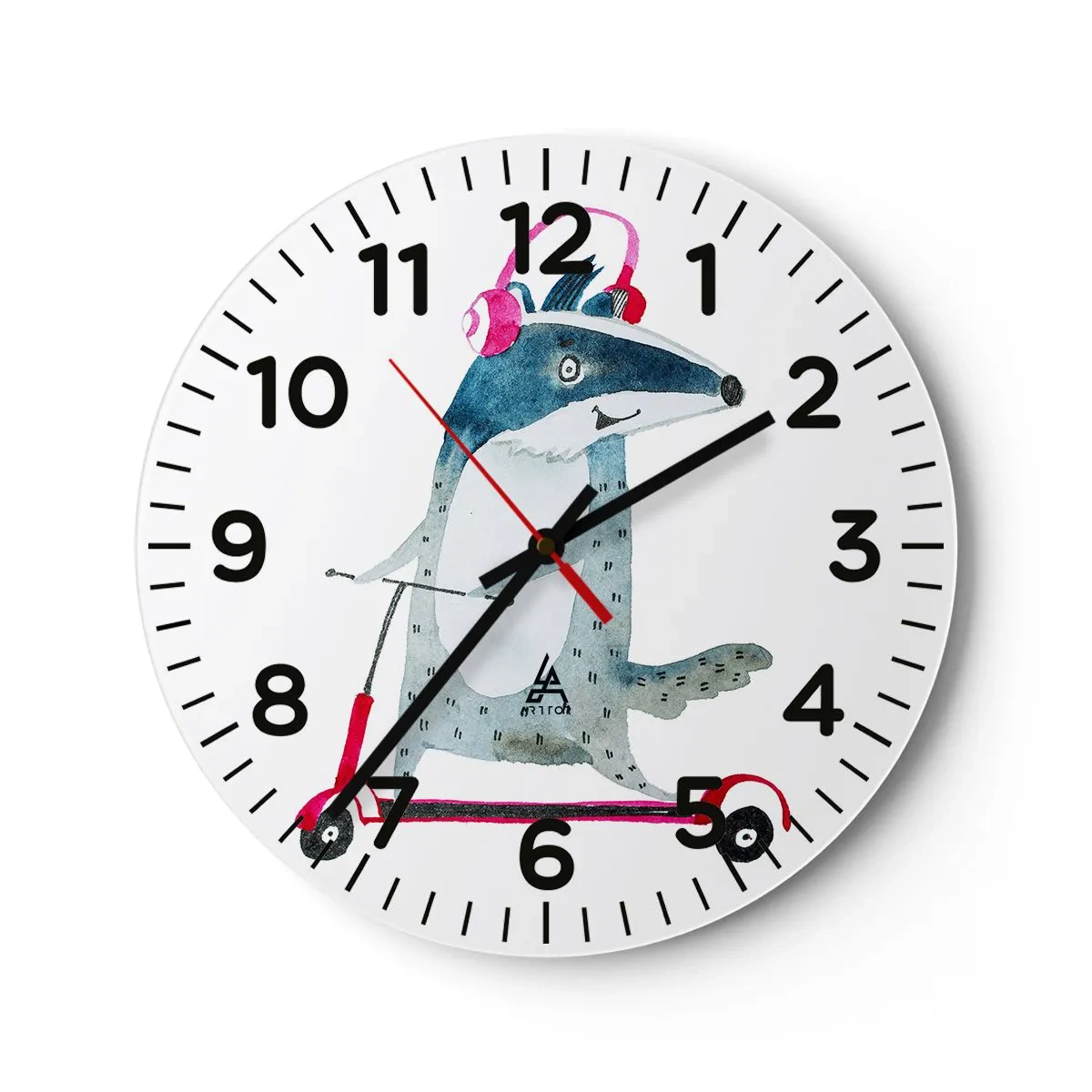 Nástenné hodiny - Jazvečie radosti - 40x40 cm