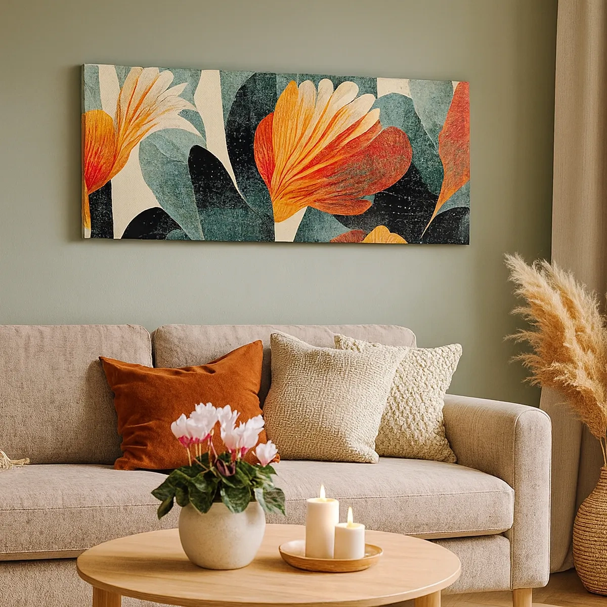 Obraz na plátne - Tropické horúco a chlad zelene - 30x30 cm