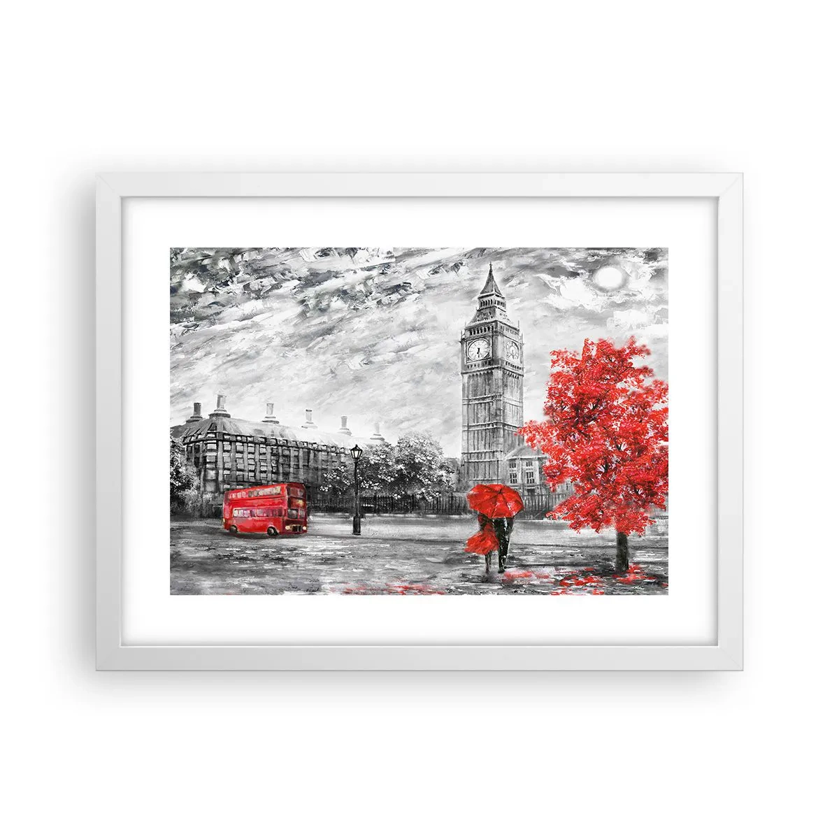 Plagát v bielom ráme - Vzrušujúci deň - 40x30 cm