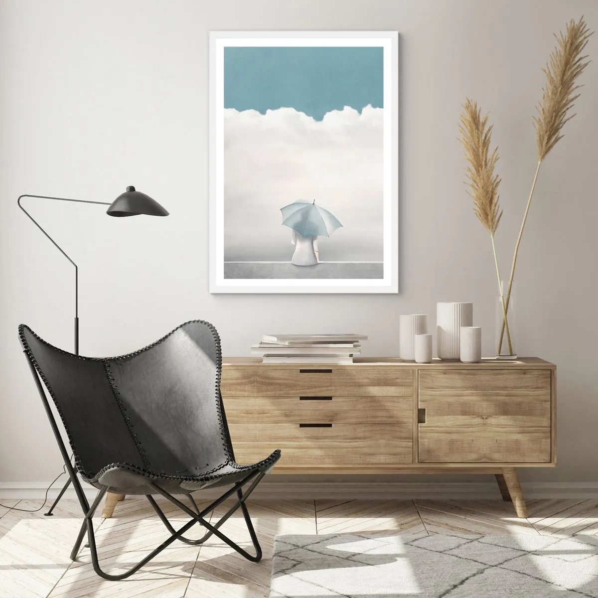 Plagát v bielom ráme - Na hrane reality a snov - 70x100 cm