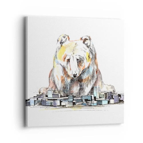 Obraz na plátne - Ako sa dá takto žiť? - 40x40 cm