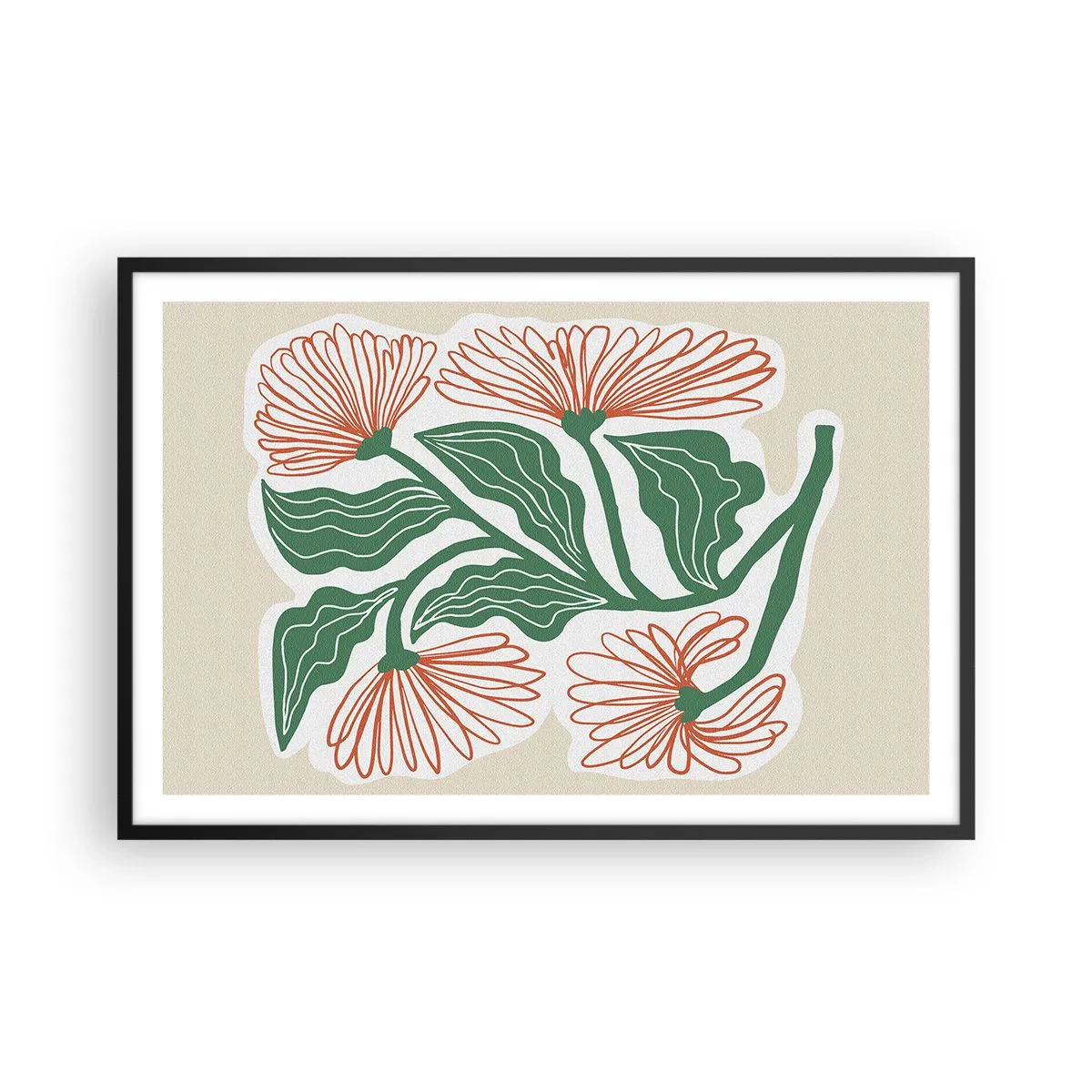 Plagát v čiernom ráme - Ľudové aj moderné - 91x61 cm