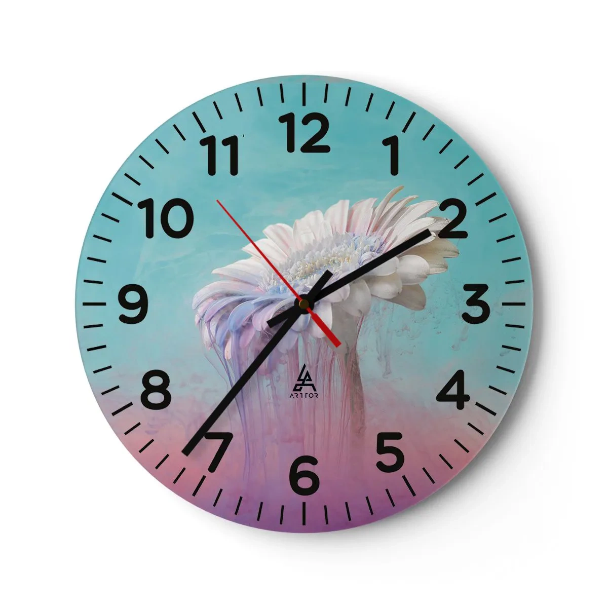 Nástenné hodiny - Záhrobia kvetín - 40x40 cm