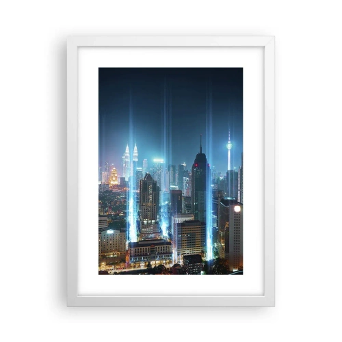 Plagát v bielom ráme - Berlínskym spôsobom do neba - 30x40 cm