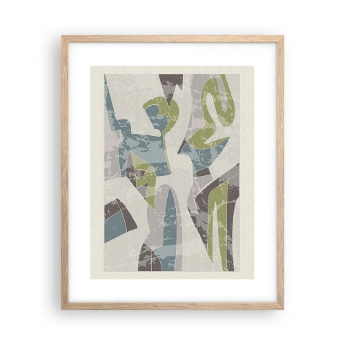 Plagát v ráme zo svetlého duba - Kompozícia za sklom - 40x50 cm