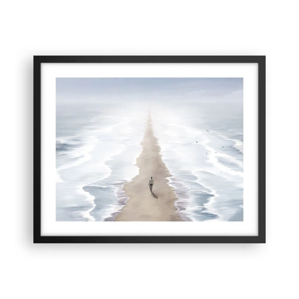 Plagát v čiernom ráme - Svetlá budúcnosť - 50x40 cm