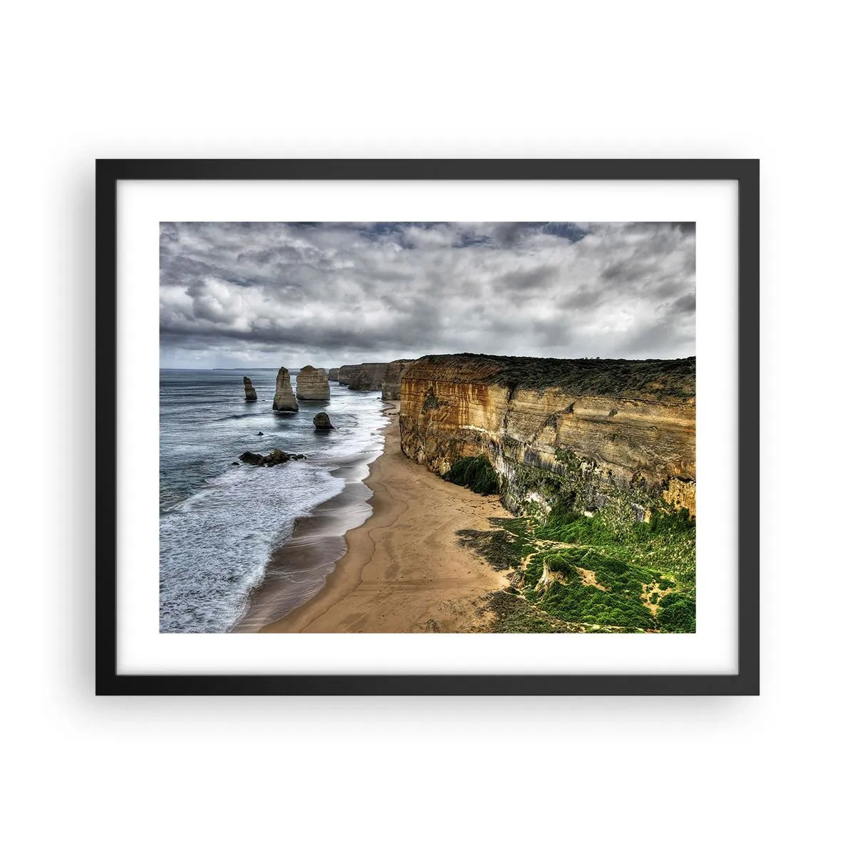 Plagát v čiernom ráme - Drsná krása - 50x40 cm