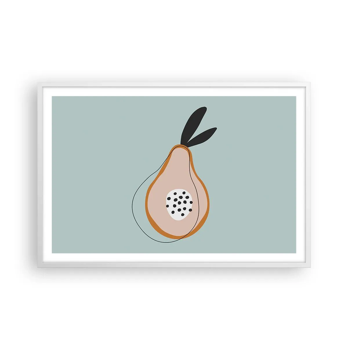 Plagát v bielom ráme - Prenikanie do podstaty vecí - 91x61 cm