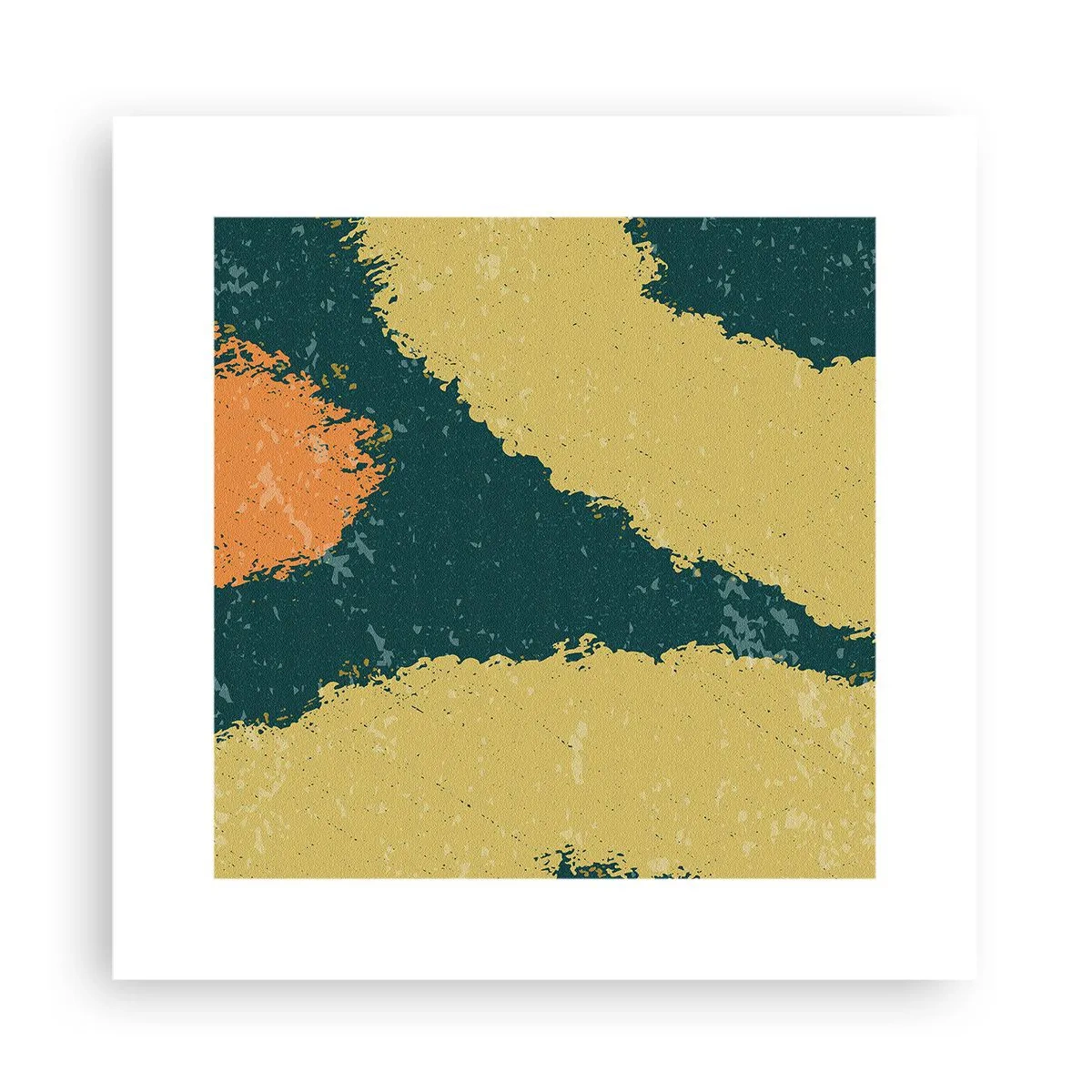 Plagát - Abstrakcia – spomalený pohyb - 30x30 cm