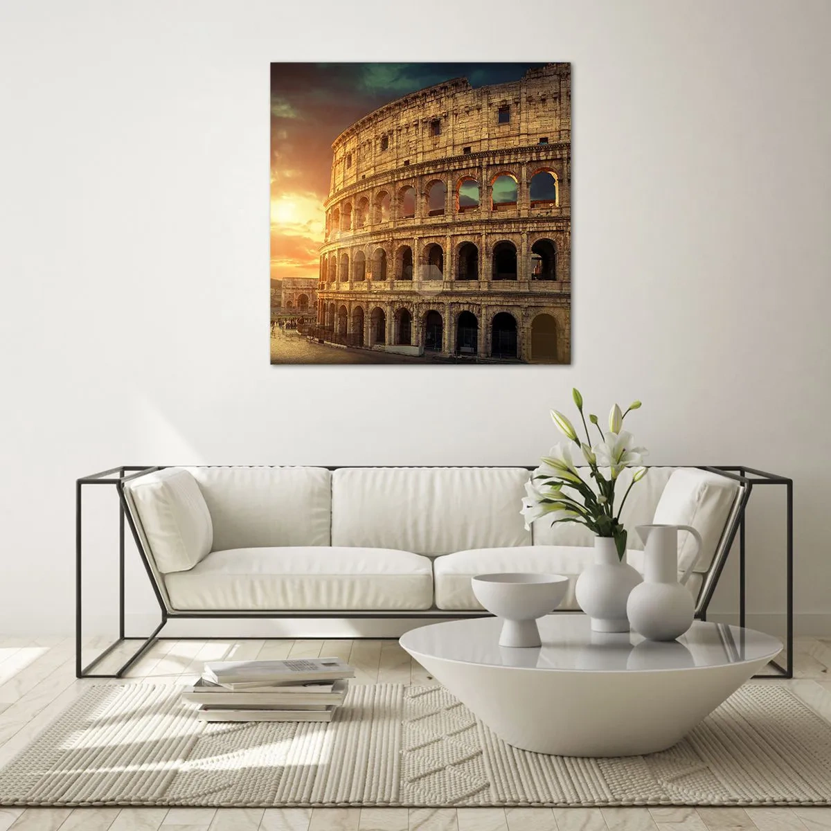 Obraz na skle - Kolosálny dojem - 70x70 cm