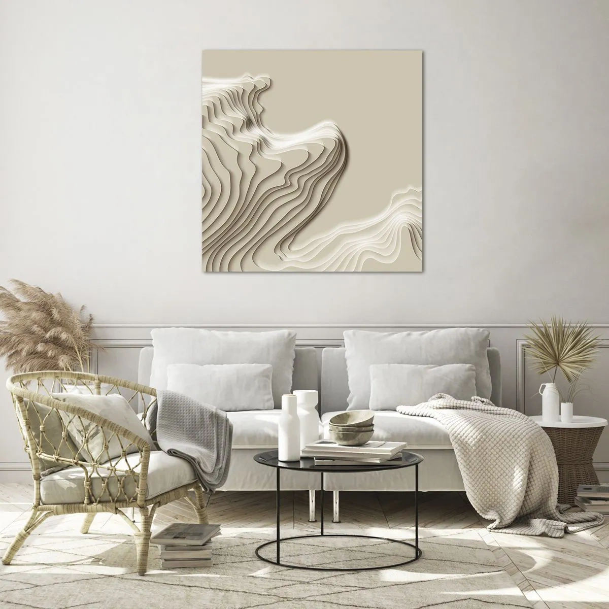 Obraz na skle - Topografia umenia - 60x60 cm