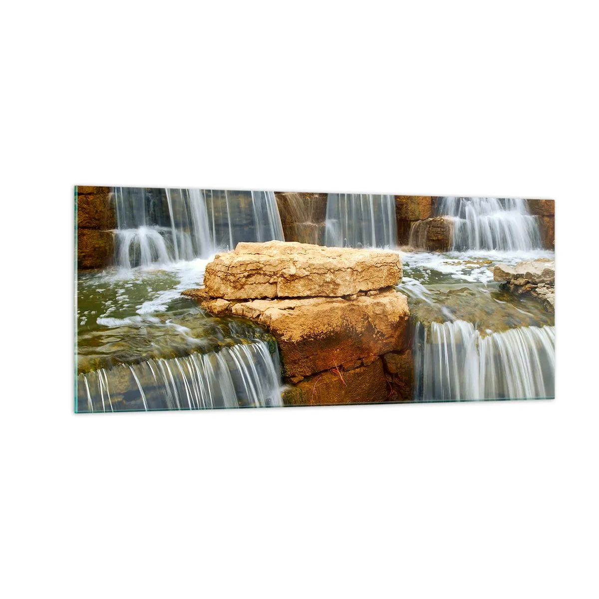 Obraz na skle - Schody do neba - 100x40 cm