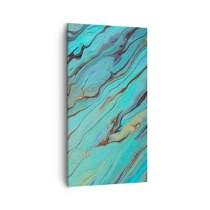 Obraz na plátne - Tyrkysový príliv - 55x100 cm