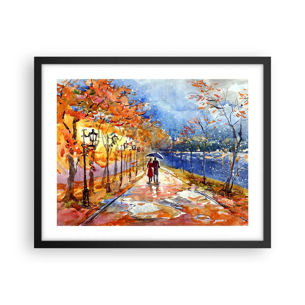 Plagát v čiernom ráme - Spoločne k hranici času - 50x40 cm