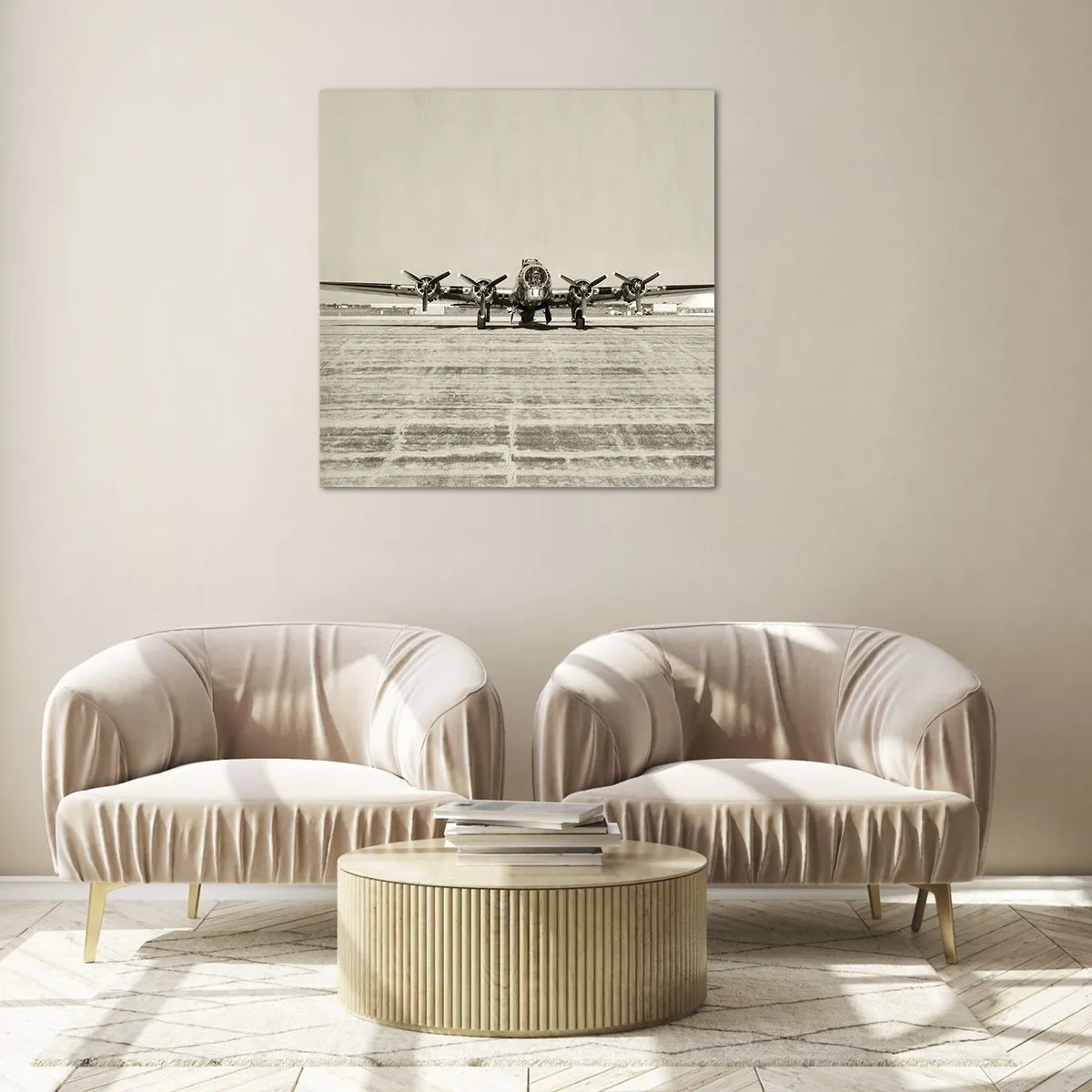 Obraz na skle - Ako vždy pripravený - 40x40 cm