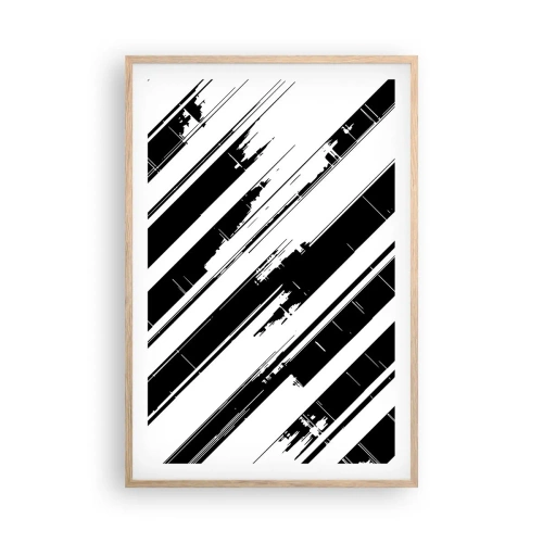 Plagát v ráme zo svetlého duba - Intenzívna a dynamická kompozícia - 61x91 cm