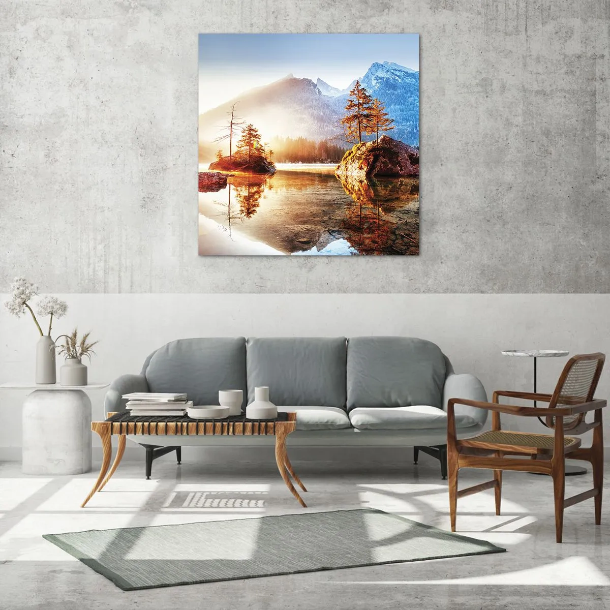 Obraz na skle - Príroda v novom svetle - 70x70 cm