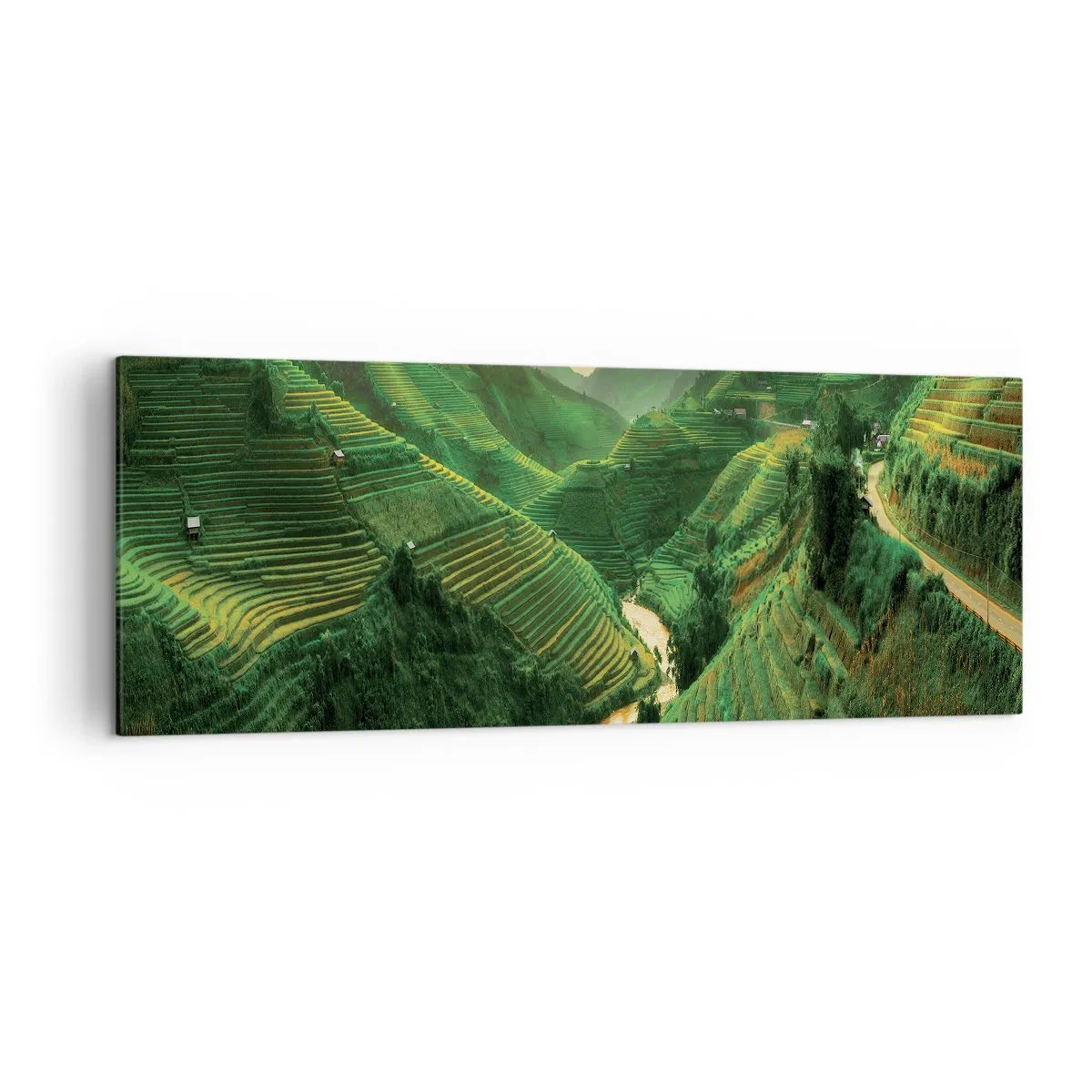 Obraz na plátne - Vietnamské údolie - 140x50 cm