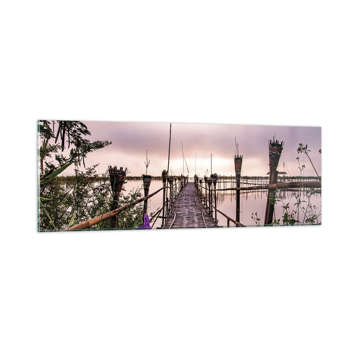 Obraz na skle - Pokoj a pohoda Ázie - 90x30 cm