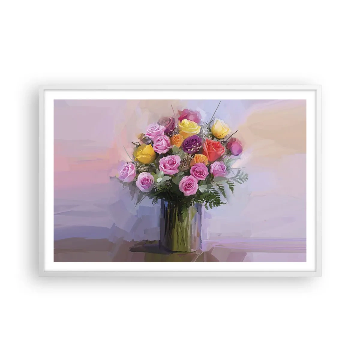 Plagát v bielom ráme - Zachytená krása - 91x61 cm